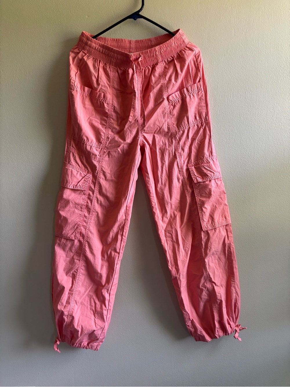 NWT aerie Coral Pink Cargo Jogger Pants